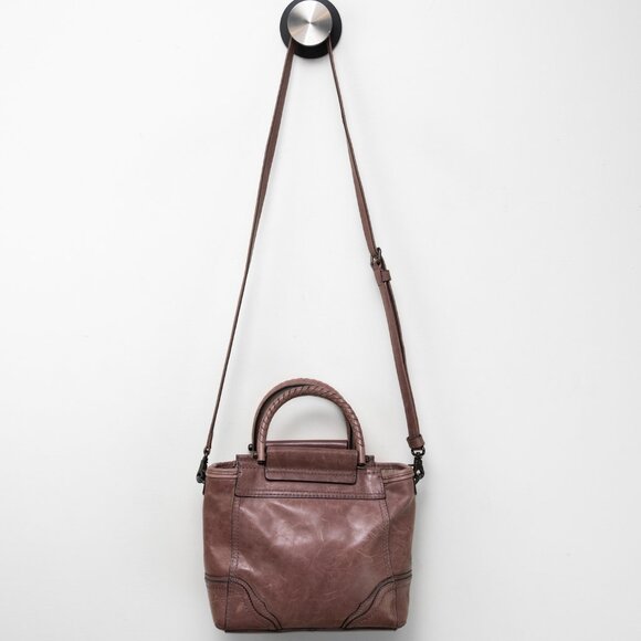 Frye Viviana Mini Tote Leather Crossbody + Handles Dusty Lilac - Picture 3 of 11